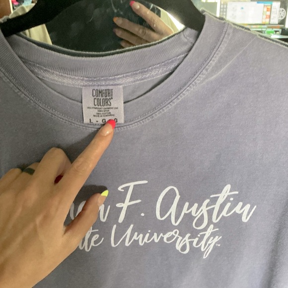 Stephen F Austin Comfort Colors t-shirt Size L - Picture 2 of 2